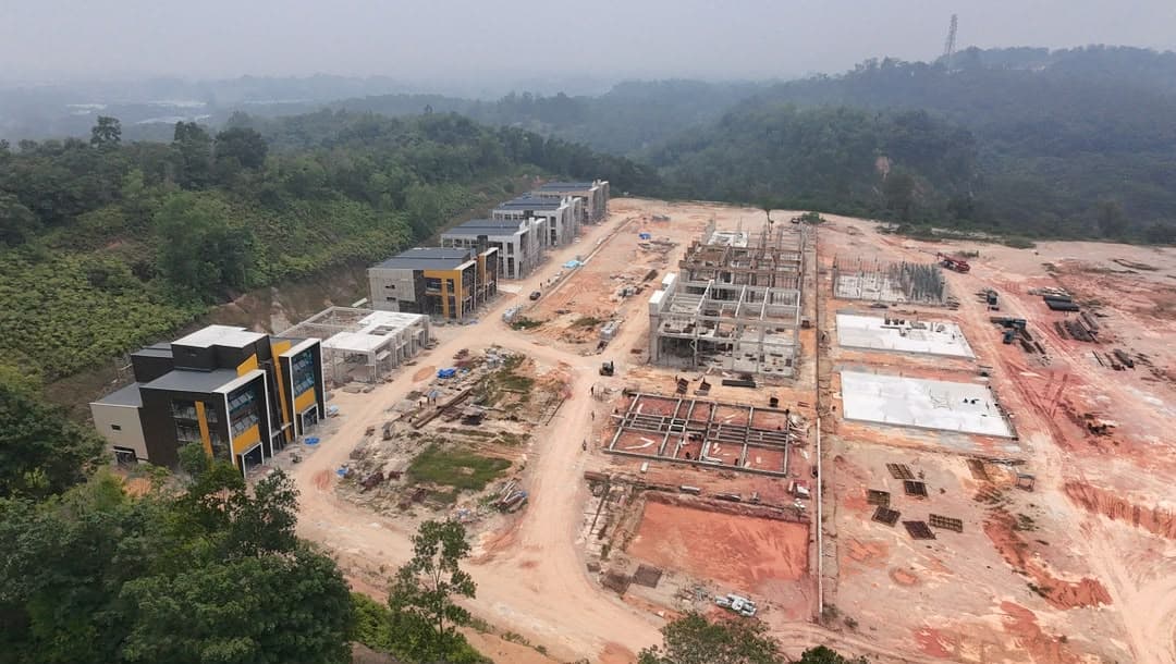 Overall site development progress