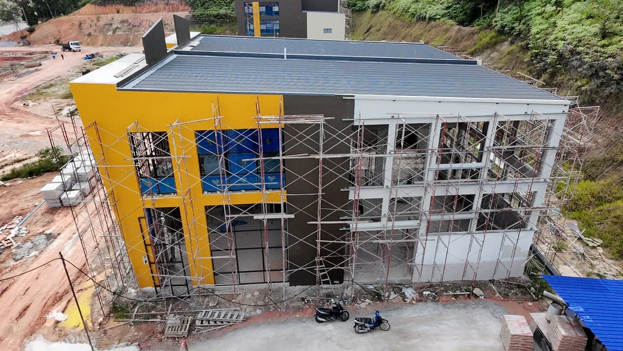 Two-storey show unit architectural finishes