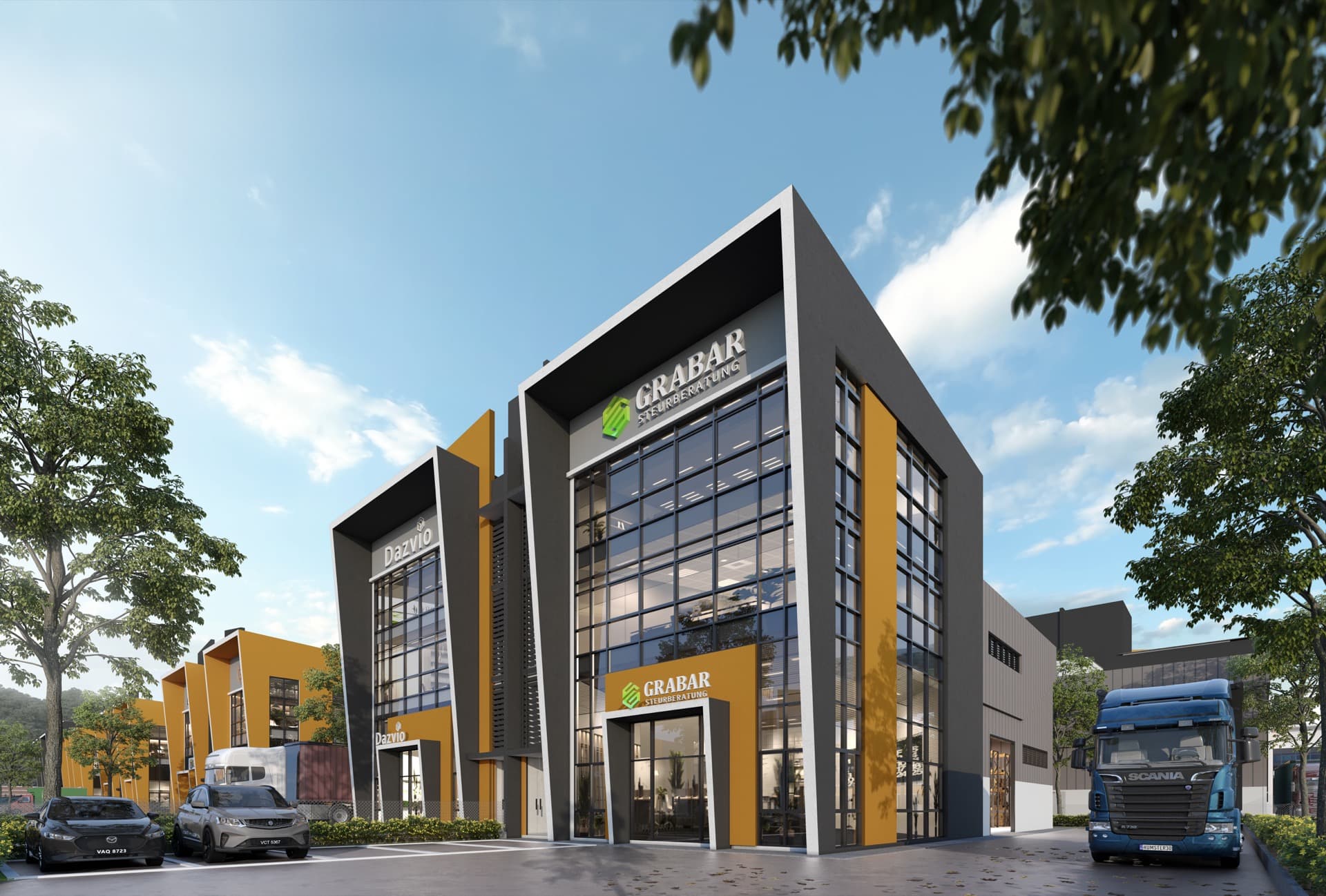 3-storey factory building