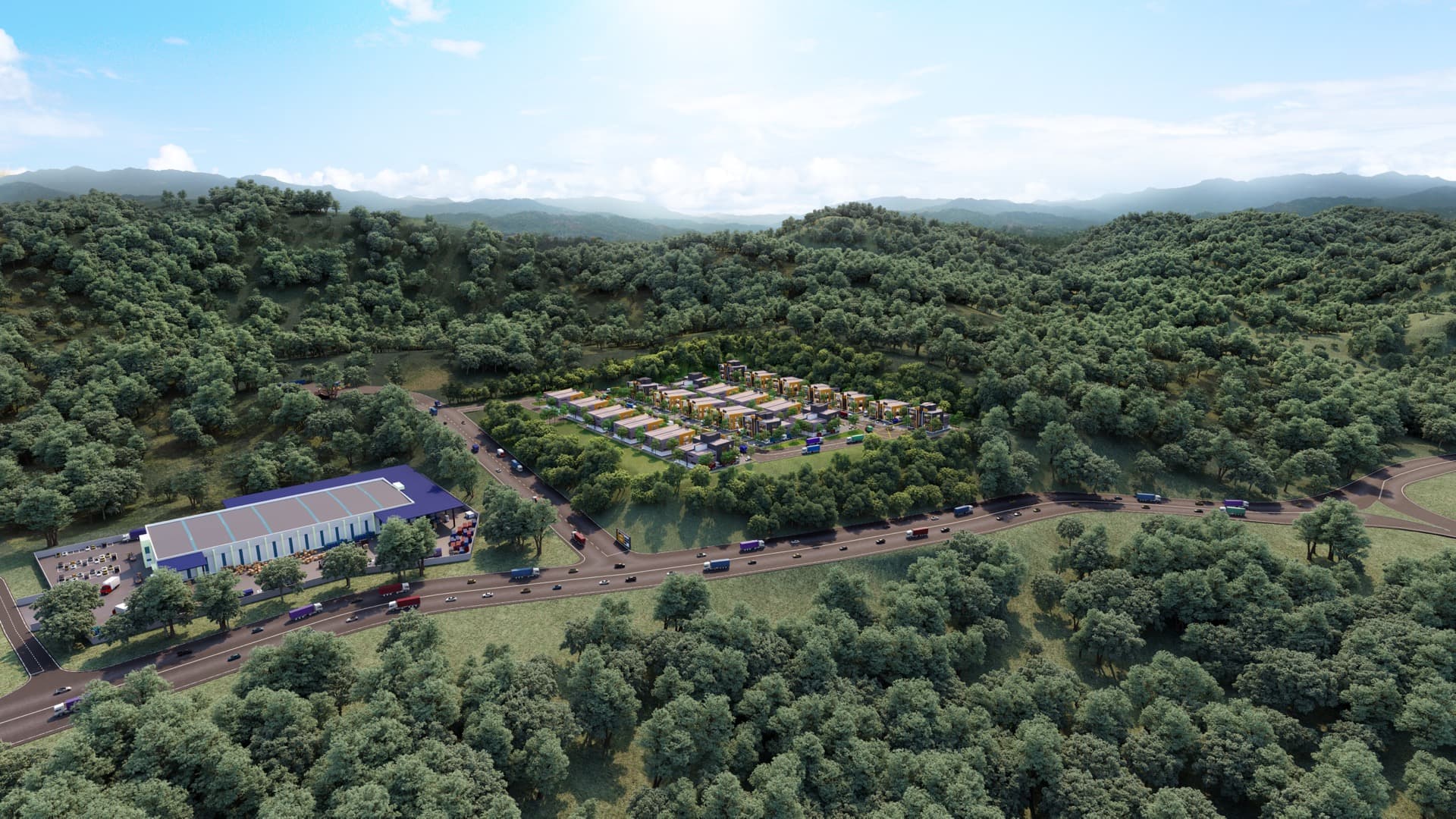 Development aerial overview