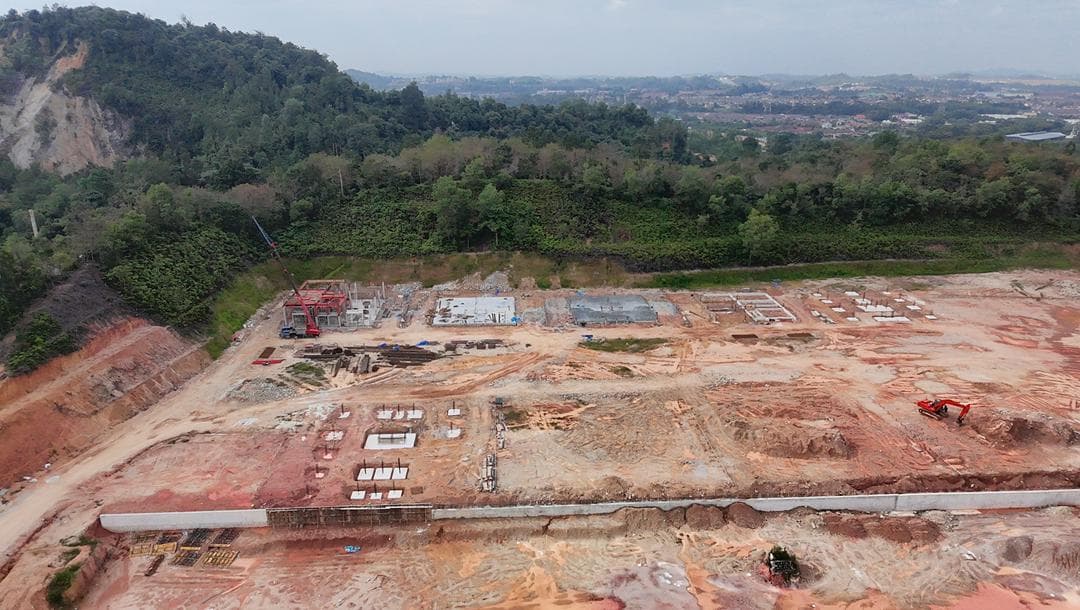Site progress - aerial view